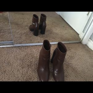 Brown booties
